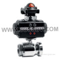 Sanitary Pneumatic Ball Valve threaded/tri-clamp/welding